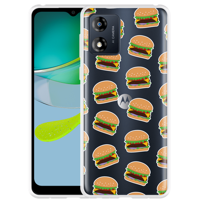Cazy Hoesje geschikt voor Motorola Moto E13 4G Burgers