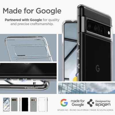 Spigen Hoesje geschikt voor Google Pixel 7 Pro - Ultra Hybrid - Transparant