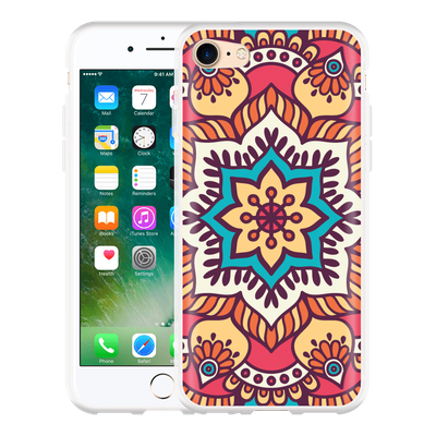 Cazy Hoesje geschikt voor iPhone 7 - Mandala Hippie