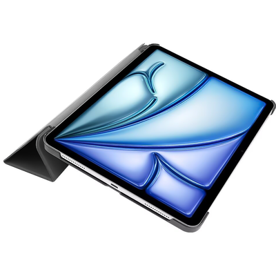 Cazy Hoes geschikt voor iPad Air 11 2024 (6th Gen) - TriFold Tablet Smart Cover - Grijs