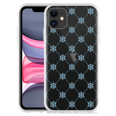 Cazy Hoesje geschikt voor iPhone 11 - Snowflake Pattern