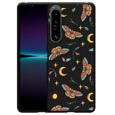 Cazy Hoesje Zwart geschikt voor Sony Xperia 1 IV - Magisch Patroon