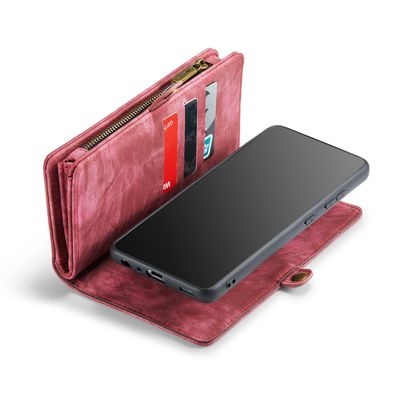 CASEME Samsung Galaxy A52 / A52s Vintage Portemonnee Hoesje - Red