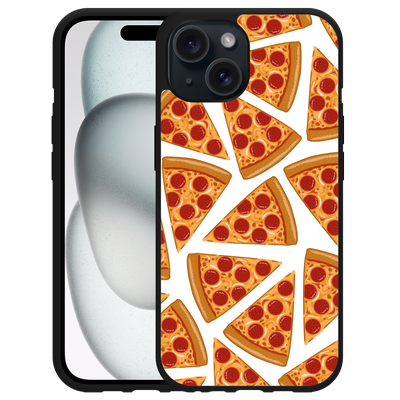 Cazy Hardcase Hoesje geschikt voor iPhone15 Pizza Party