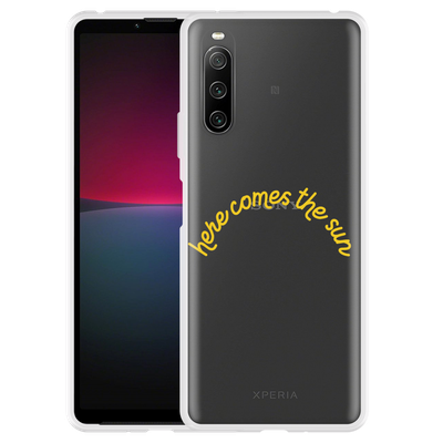 Cazy Hoesje geschikt voor Sony Xperia 10 IV - Here Comes The Sun
