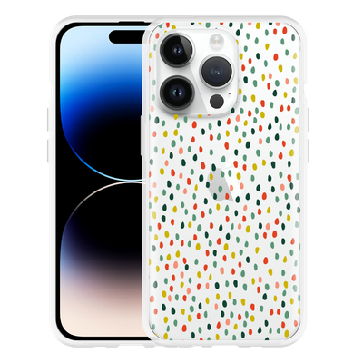 Cazy Hoesje geschikt voor iPhone 14 Pro - Happy Dots