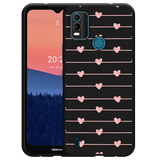 Hoesje Zwart geschikt voor Nokia C21 Plus - Pink Love