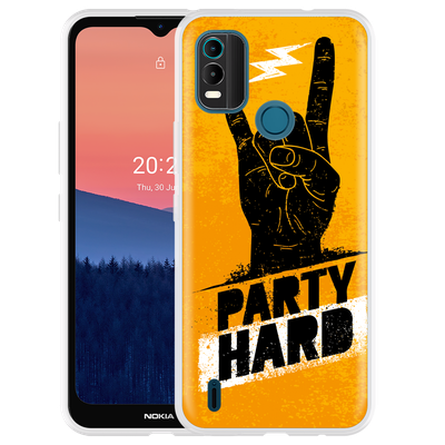 Cazy Hoesje geschikt voor Nokia C21 Plus - Party Hard