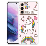 Hoesje geschikt voor Samsung Galaxy S21 - Unicorn Time