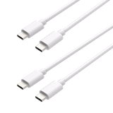 USB-C naar USB-C Kabel - 150cm - Wit - 2 stuks
