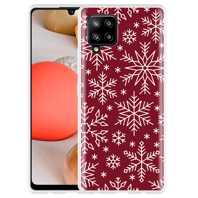 Cazy Hoesje geschikt voor Samsung Galaxy A42 - Sneeuw