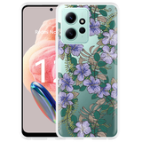 Hoesje geschikt voor Xiaomi Redmi Note 12 4G Purple Flowers