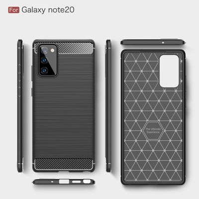 Cazy Rugged TPU Hoesje geschikt voor Samsung Galaxy Note 20 - Zwart