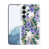 Hoesje geschikt voor Samsung Galaxy S23 Purple Flowers