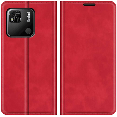 Cazy Wallet Magnetic Hoesje geschikt voor Xiaomi Redmi 10A - Rood