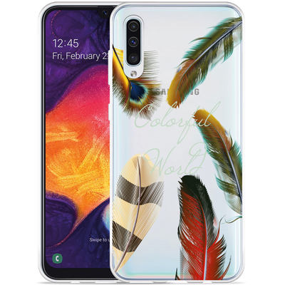 Cazy Hoesje geschikt voor Samsung Galaxy A50 - Feathers World