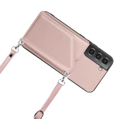 Cazy Hoesje met Koord geschikt voor Samsung Galaxy S22+ - roze