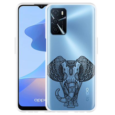 Cazy Hoesje geschikt voor Oppo A54s - Mandala Elephant