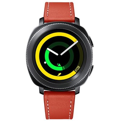 Cazy Bandje geschikt voor Samsung Galaxy Watch 6 / 5 / 4 - Lederen Watchband - Rood