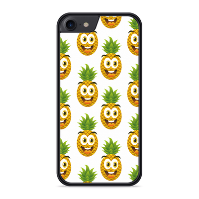 Cazy Hardcase hoesje geschikt voor iPhone 8 - Happy Ananas