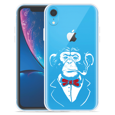 Cazy Hoesje geschikt voor iPhone Xr - Smoking Chimp