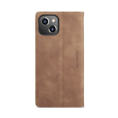 CASEME iPhone 14 Retro Wallet Case - Brown