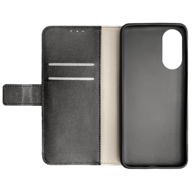 Cazy Wallet Classic Hoesje geschikt voor Oppo A78 5G - Zwart