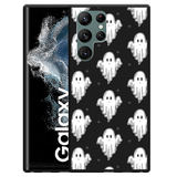 Cazy Hoesje Zwart geschikt voor Samsung Galaxy S22 Ultra - Spookjes