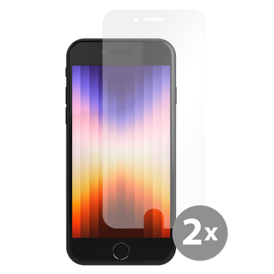 Cazy Tempered Glass Screen Protector geschikt voor iPhone SE 2020/SE 2022 - Transparant - 2 stuks