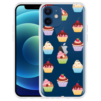 Cazy Hoesje geschikt voor iPhone 12 - Cupcakes