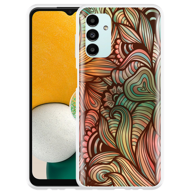 Cazy Hoesje geschikt voor Samsung Galaxy A13 5G - Abstract Colorful
