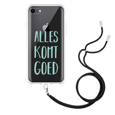 Cazy Hoesje met Koord geschikt voor iPhone SE 2020 - Alles Komt Goed