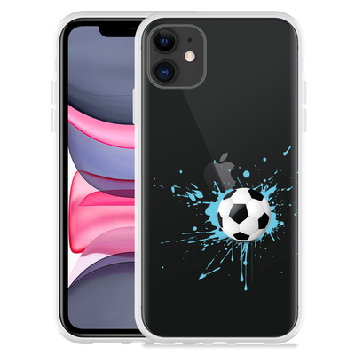 Cazy Hoesje geschikt voor iPhone 11 - Soccer Ball
