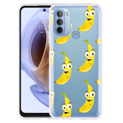 Cazy Hoesje geschikt voor Motorola Moto G41 - Happy Banaan