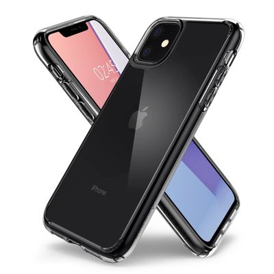 Hoesje geschikt voor iPhone 11 - Spigen Ultra Hybrid Case - Transparant