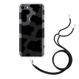 Hoesje met Koord geschikt voor iPhone SE 2020 - Koeienvlekken