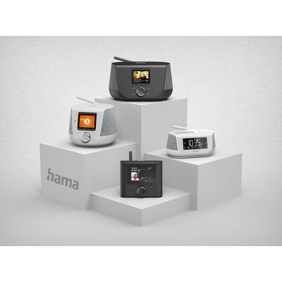 Hama DR36SBT Digitale Radio - DAB/DAB+/FM/Bluetooth - Klokradio en Display - Wit