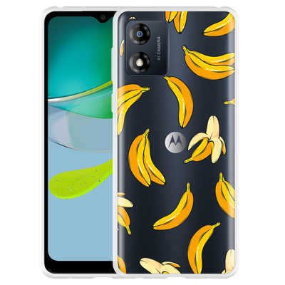 Cazy Hoesje geschikt voor Motorola Moto E13 4G Banana
