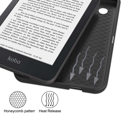 Cazy Hoes geschikt voor Kobo Clara 2E - E-reader Folio Hoes - Zwart