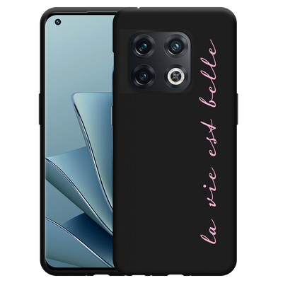 Cazy Hoesje Zwart geschikt voor OnePlus 10 Pro - La Vie Est Belle
