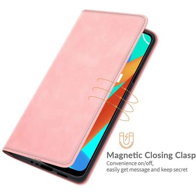 Cazy Wallet Magnetic Hoesje geschikt voor Realme 8 5G - Roze