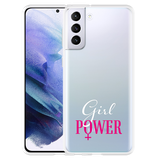 Hoesje geschikt voor Samsung Galaxy S21 Plus - Girl Power