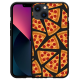Hoesje Zwart geschikt voor iPhone 13 - Pizza Party