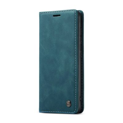 CASEME Samsung Galaxy S21 Retro Wallet Case - Blauw