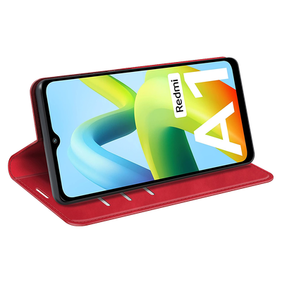 Cazy Wallet Magnetic Hoesje geschikt voor Xiaomi Redmi A1 / Redmi A2 - Rood