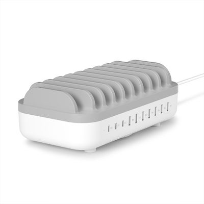 Just in Case Smart Charging Docking Station 120W (7x USB and 3x USB-C Ports) (White)