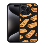 Hoesje Zwart geschikt voor iPhone 15 Pro Frikandelbroodjes