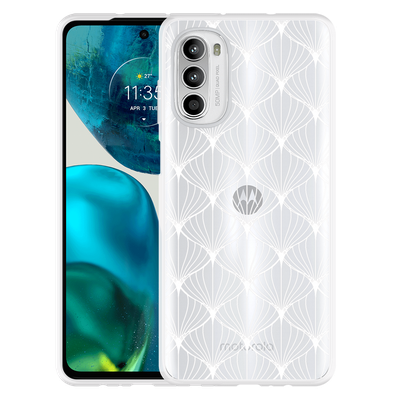 Cazy Hoesje geschikt voor Motorola Moto G52 - White Pattern