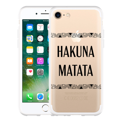 Cazy Hoesje geschikt voor iPhone 7 - Hakuna Matata black