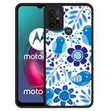 Hardcase hoesje geschikt voor Motorola Moto G10 - Blue Bird and Flower